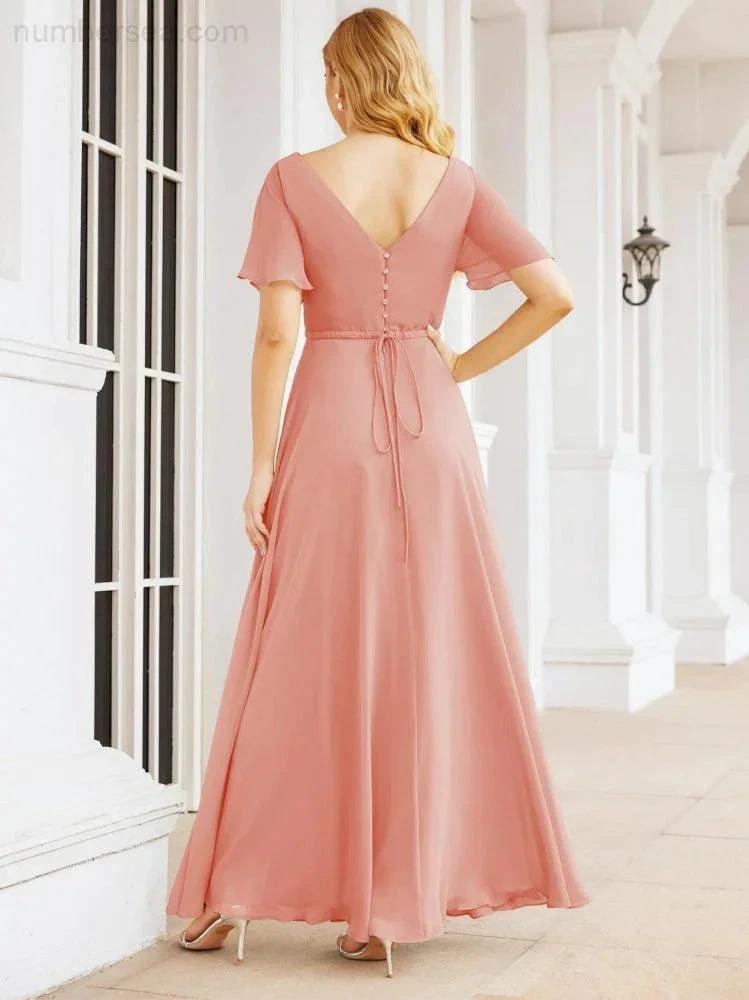 ZapDress Formal Prom Gowns for Mother of The Bride Short Sleeves Bridesmaid Dress 28049 (ZD16995)
