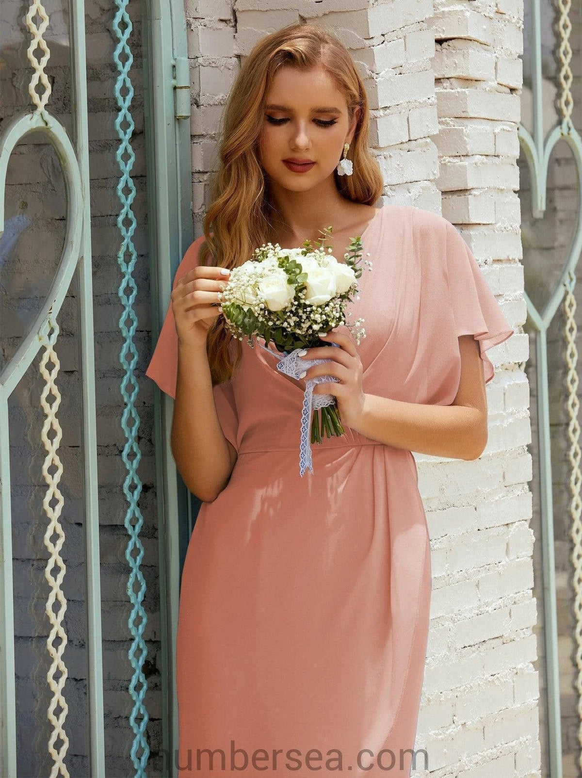 Homecoming Dresses Knee Length Sleeveless Prom Gowns 28021 (ZD16955)
