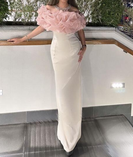 Elegant Pleated Off Shoulder Sheath Long Evening Dress Party Dress Y7594 - View 2 | VelvetHem