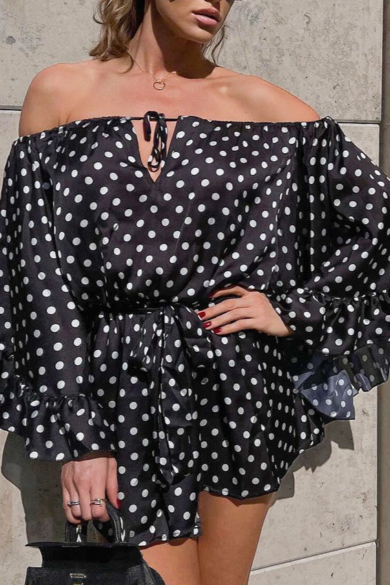 Premium Fl Polka Dots Dress for Modern Fashion Wear Boutique Fashion Style