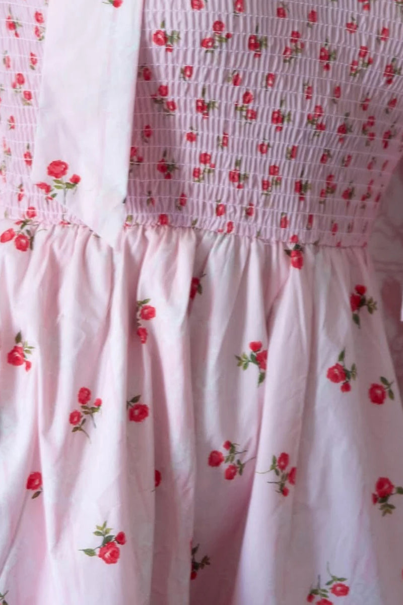 Tie-Back Maxi Floral Dress - View 7 | FashionDia
