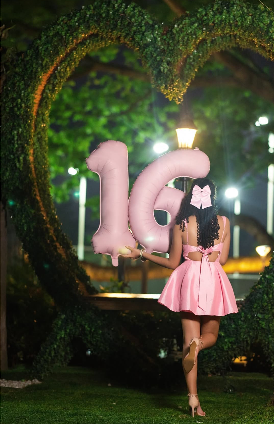 A-Line Pink Satin 16 Birthday Dress Short Homecoming Dress