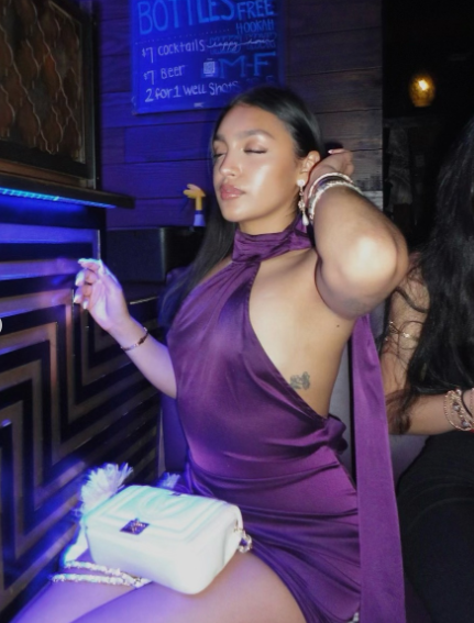 Sexy Halter Purple Satin Sheath Cocktail Dress 8th Grade Homecoming Dress