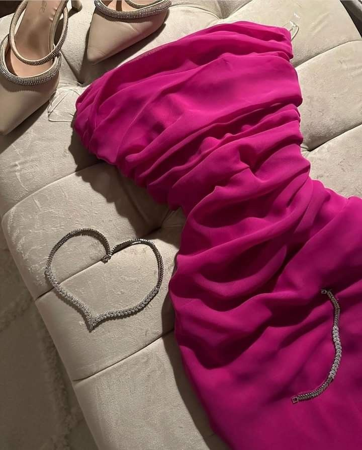 Sexy Hot Pink Chiffon Bodycon Homecoming Dress Cocktail Dress