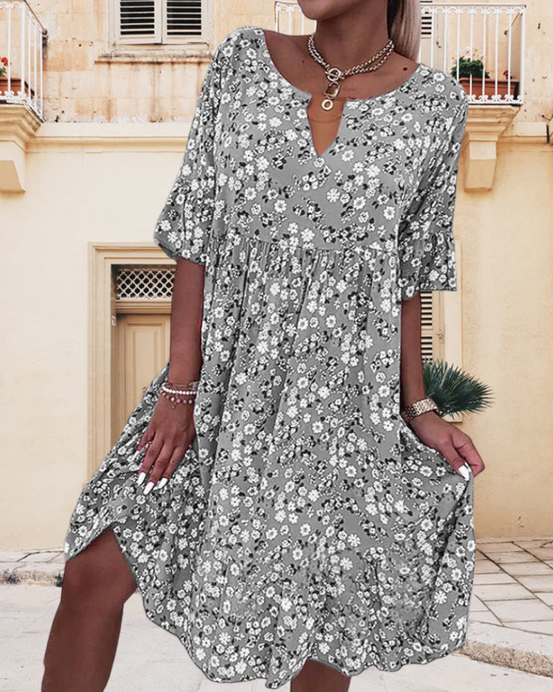 Nora Boutique Dress Floral Pattern Evening Wear Edit