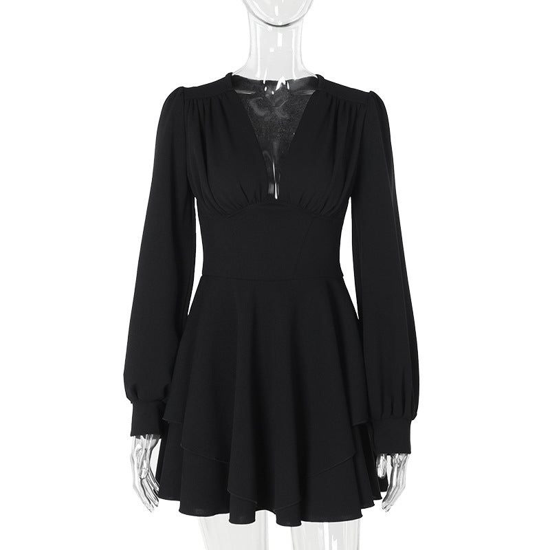 Bloom Skater Dress Black