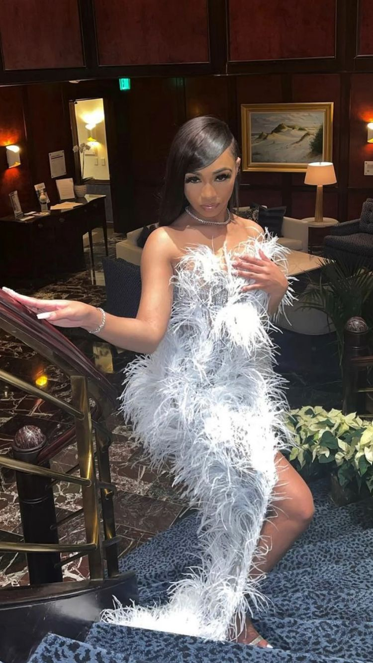 White Sexy Evening Dress Chic Prom Gown Y1877 - View 3 | VelvetHem