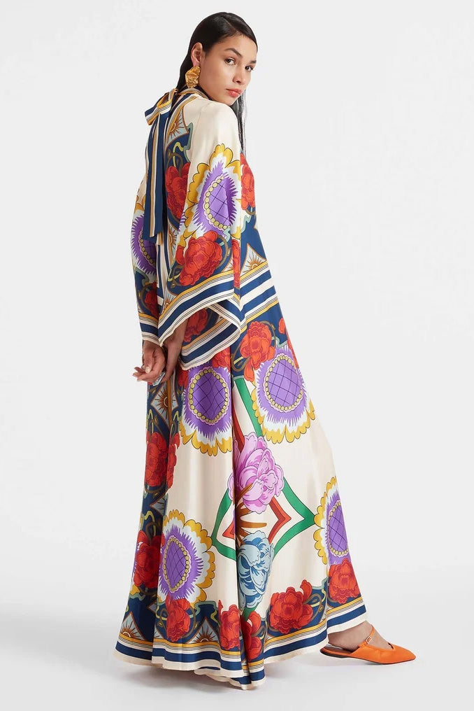 Natacha Elevated Placed Rust Magnifico Dress Chic Silhouette Collection