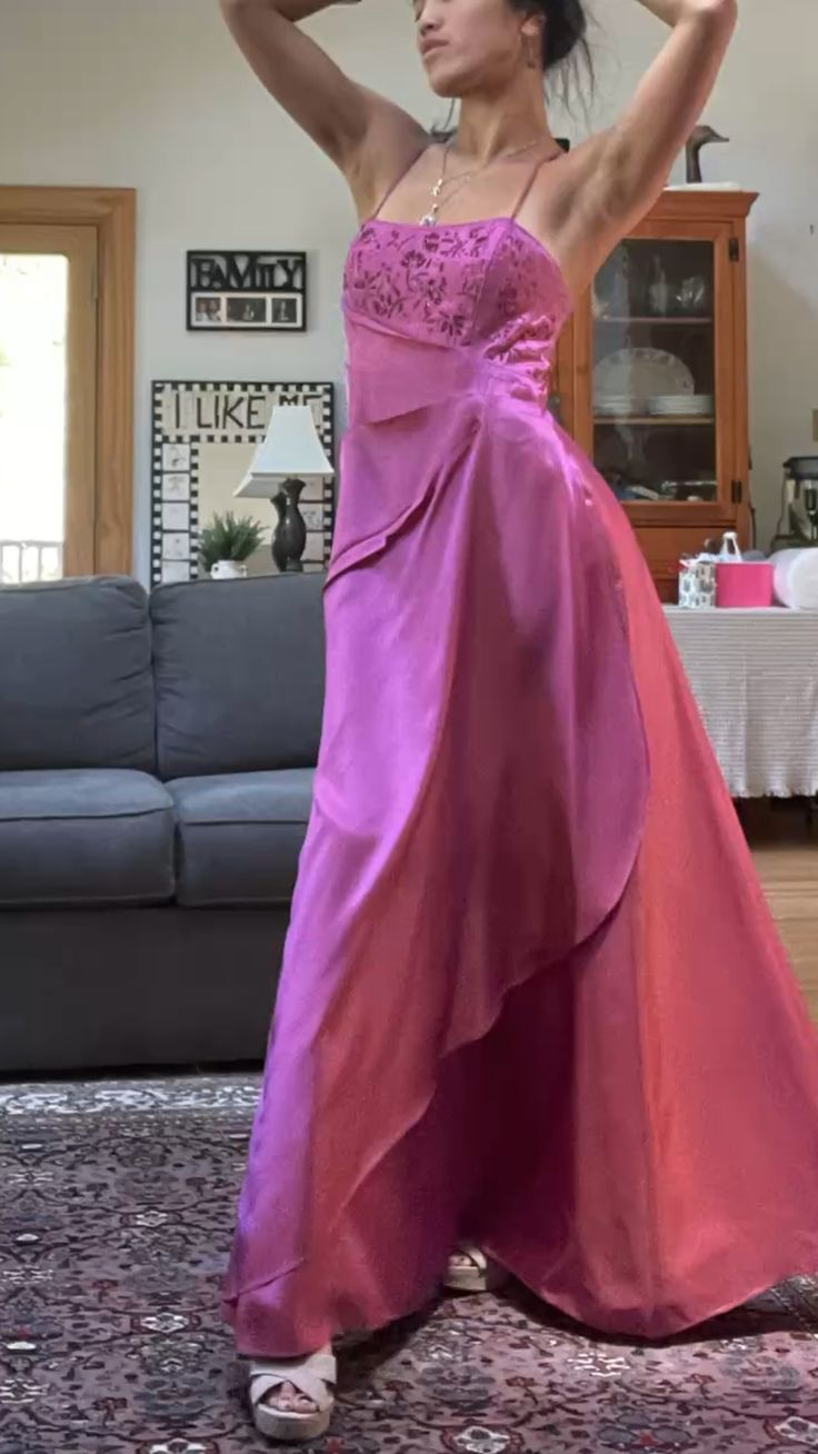 Gorgeous Pink A Line Beaded Prom Dress Long Evening Gown Y7532 - View 2 | VelvetHem