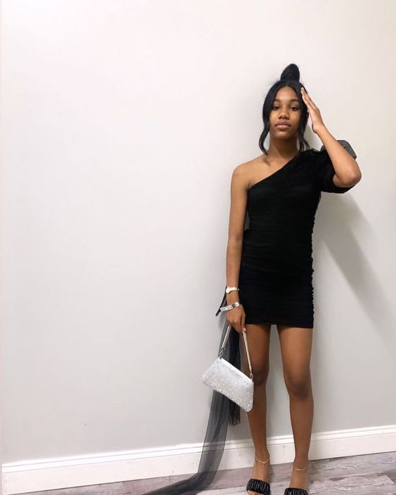 Black Homecoming Dress Short Prom Dress,Short Party Dress
