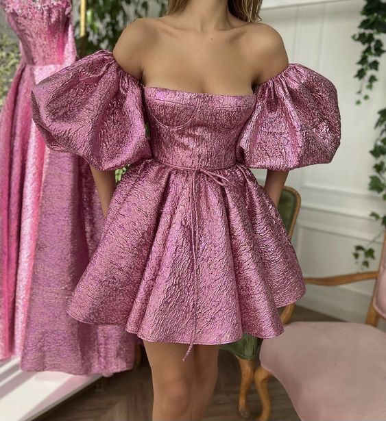 A-Line Short Party Dress Lady Fashion Homecoming Gown - FashionDia