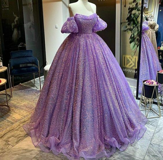 Purple prom dresses, ball gown evening dresses,party dresses, formal dress