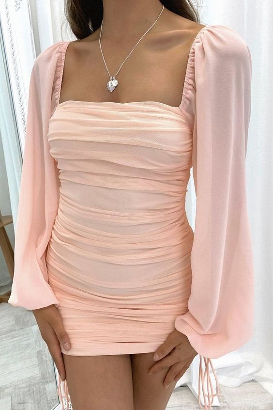 Pink Party Dresses Short Prom Dress Homecoming Dress