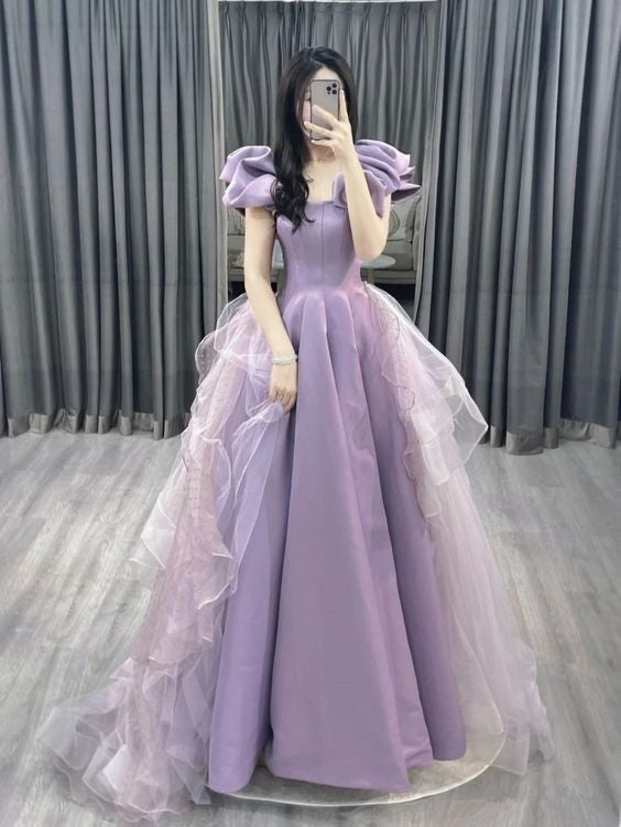 Purple Long Prom Dresses, Sweet 16 Dresses Formal Dress