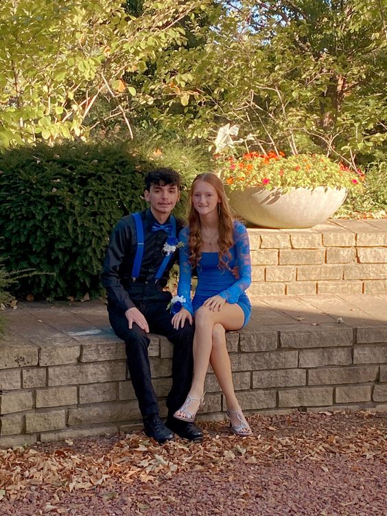 Royal Blue Homecoming Gown with Lace ,Princess Hoco Dress