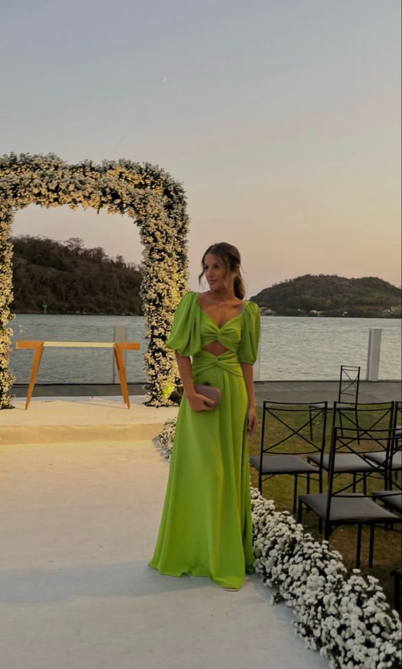 Green long prom dresses, evening dresses,party dresses, formal dress