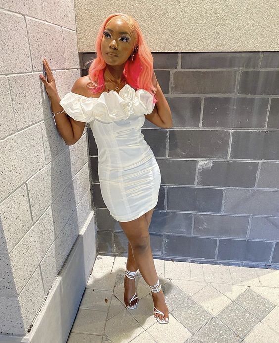 White Homecoming Dress Short Prom Dress,Short Party Dress - View 3 | FashionDia