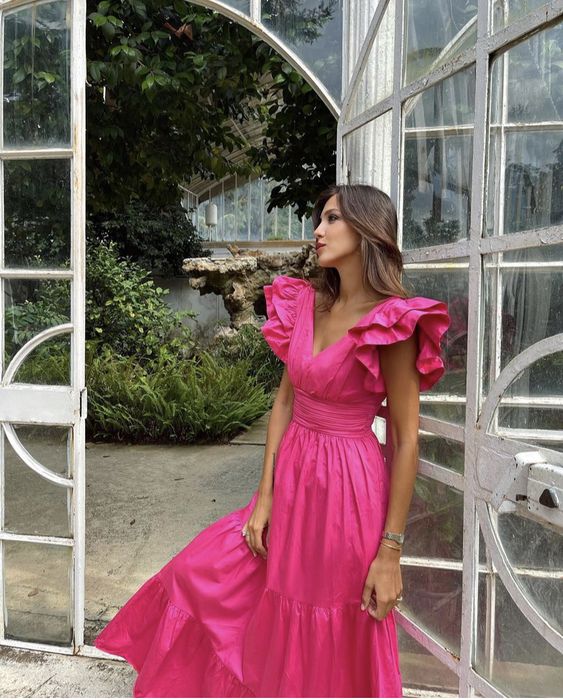 A line long prom dress, fashion evening dress