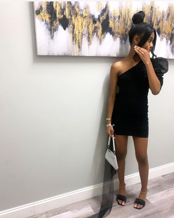 Black Homecoming Dress Short Prom Dress,Short Party Dress - View 2 | FashionDia