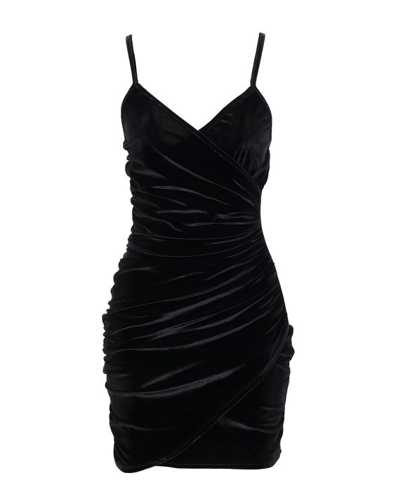 Spaghetti Straps Party Dress Lady Fashion Black Homecoming Gown - FashionDia