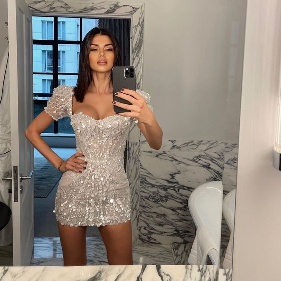 sequin party dress short cocktail dresses homecoming dress