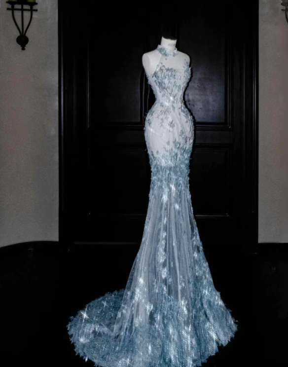 Mermaid Sequined Prom Party Dress Evening Dress Graduation Dress - VelvetHem