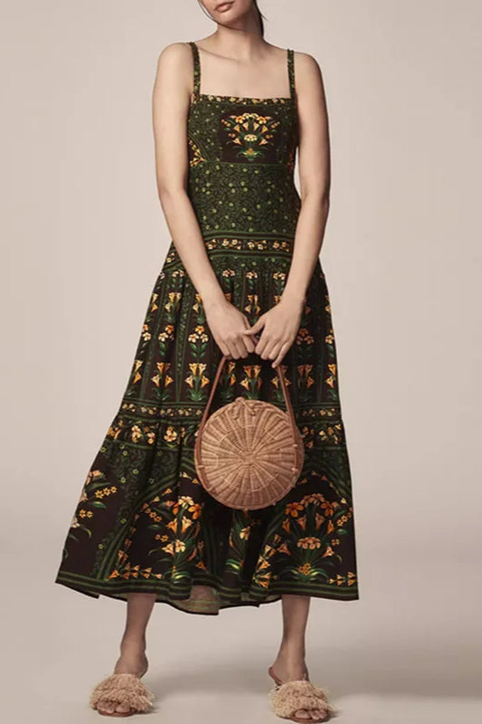 Ethnic Vintage Print Jeans with Classic Everyday Styling