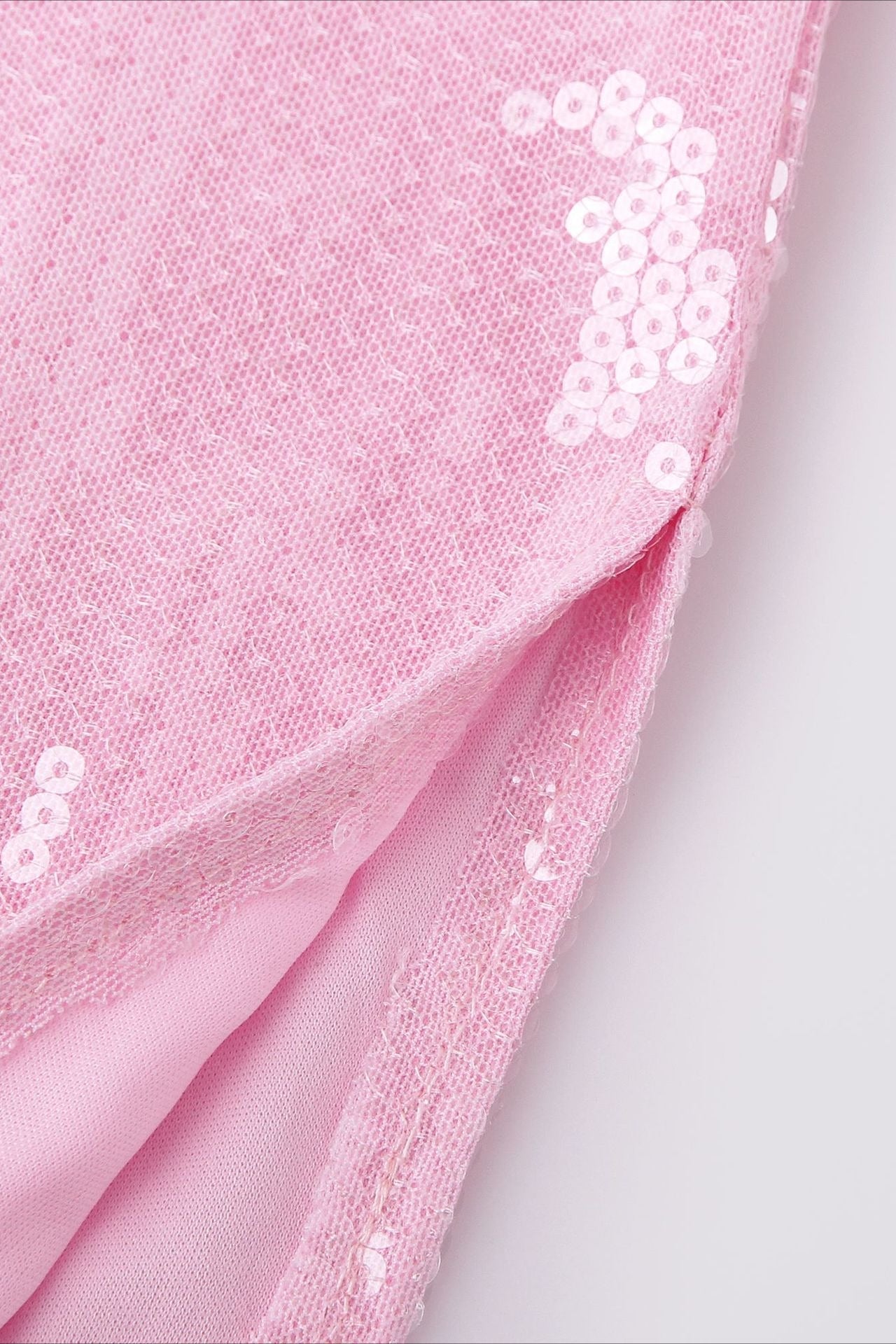 Minimalist Pink Sequin V Dress for Modern Fashion Wear Boutique Fashion Style