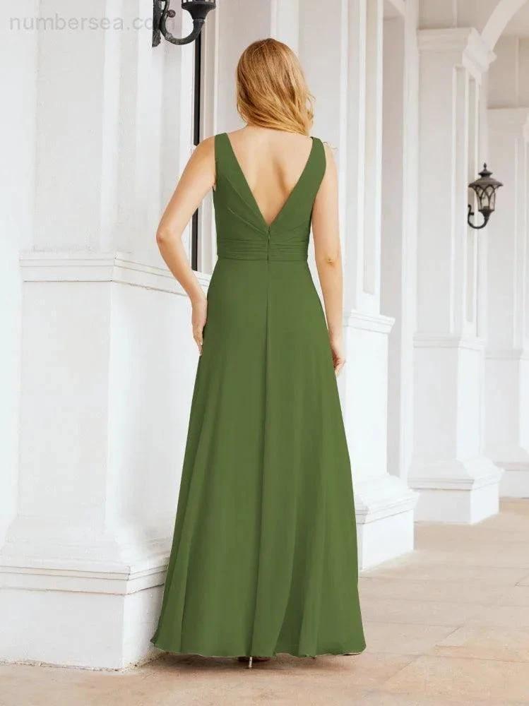 ZapDress Bridesmaid Dresses for Wedding Ruffles Long Formal Prom Gowns 28039 (ZD16999)