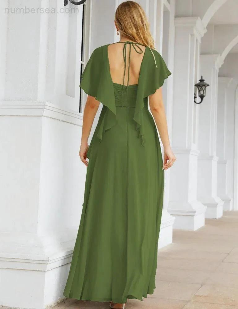 ZapDress Bridesmaid Dresses Backless Formal Prom Gowns for Evening Party Mother of The Bride Dress 28040 (ZD16998)