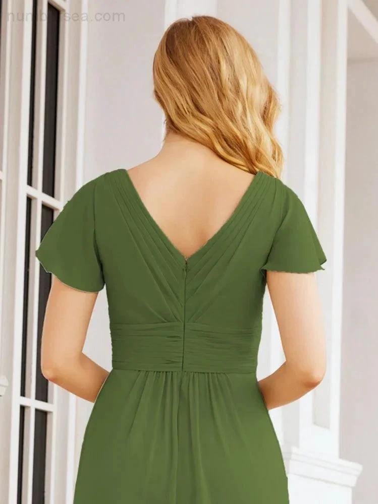 ZapDress Formal Prom Gowns for Mother of The Bride Cap Sleeves Bridesmaid Dress 28047 (ZD16958)