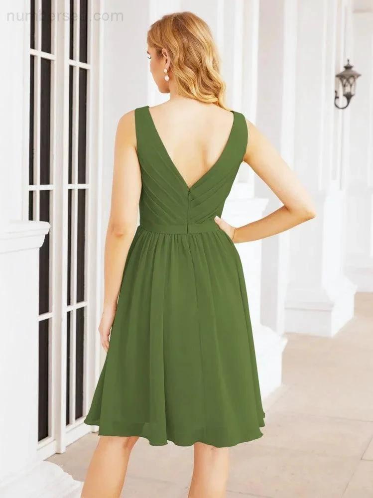 ZapDress Homecoming Dresses Knee Length Skirt V Back 28062 (ZD16943)