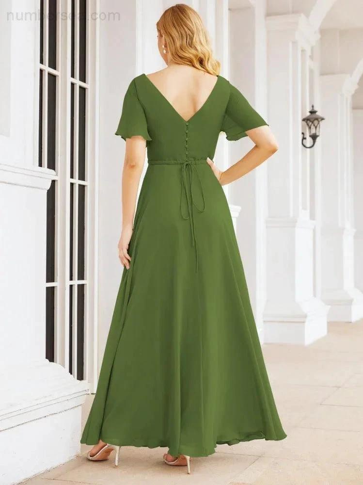 ZapDress Formal Prom Gowns for Mother of The Bride Short Sleeves Bridesmaid Dress 28049 (ZD16995)