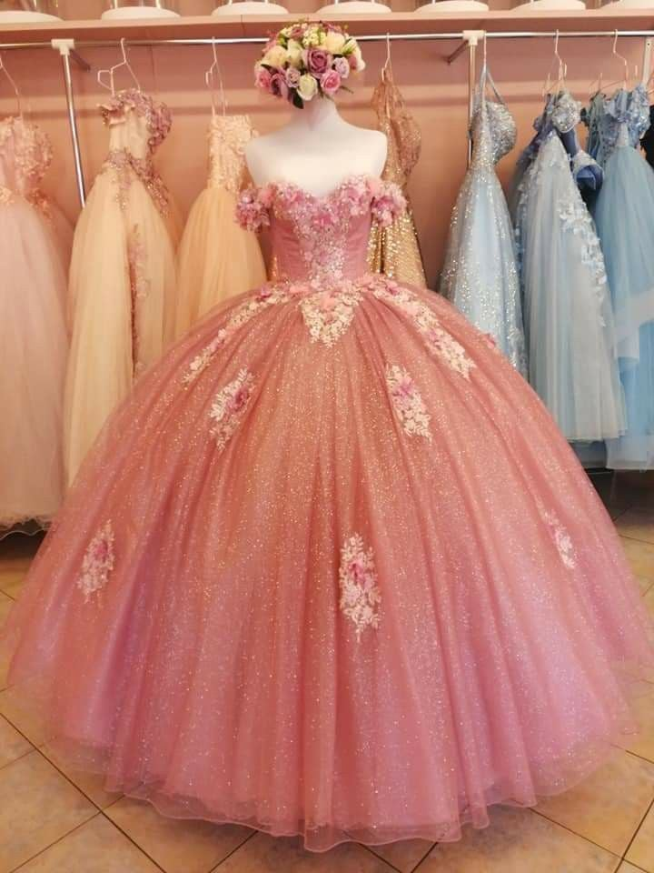 A-Line ball gown evening dress Long Prom Dresses - FashionDia