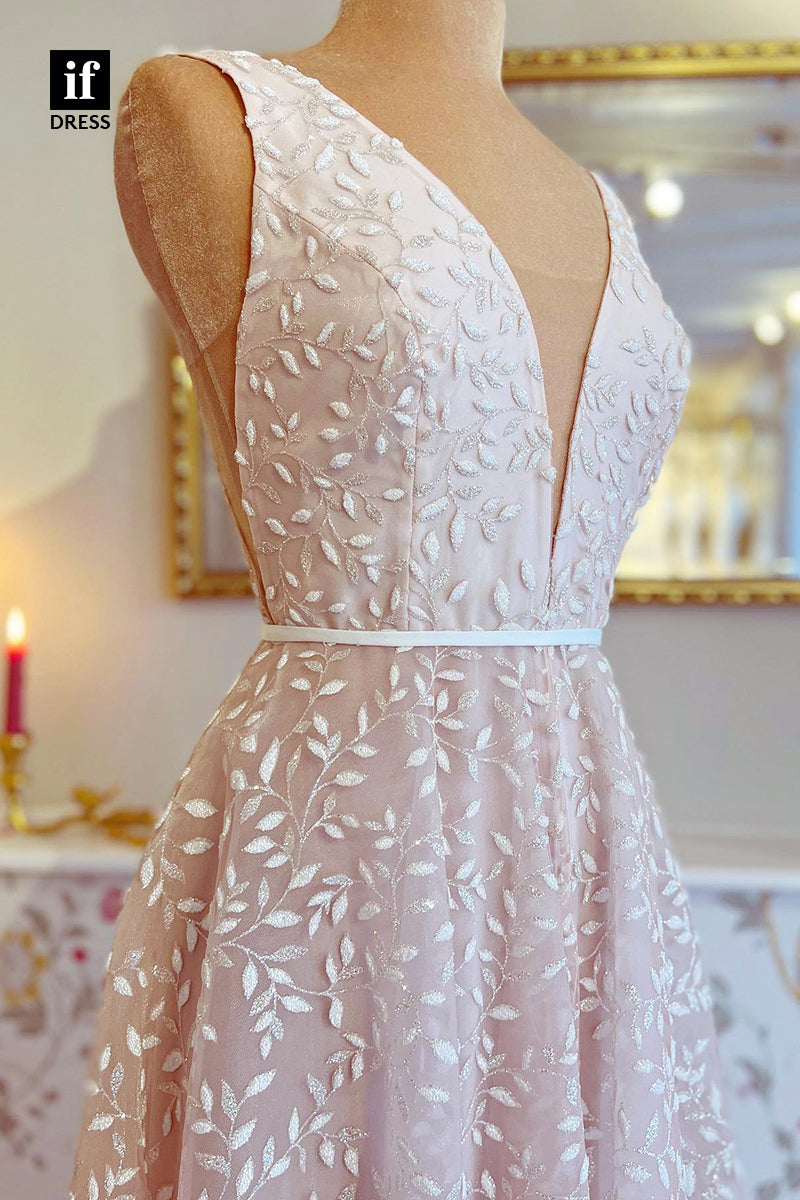 71016 - Charming A-Line Straps Lace Appliques Beach Wedding Dresses