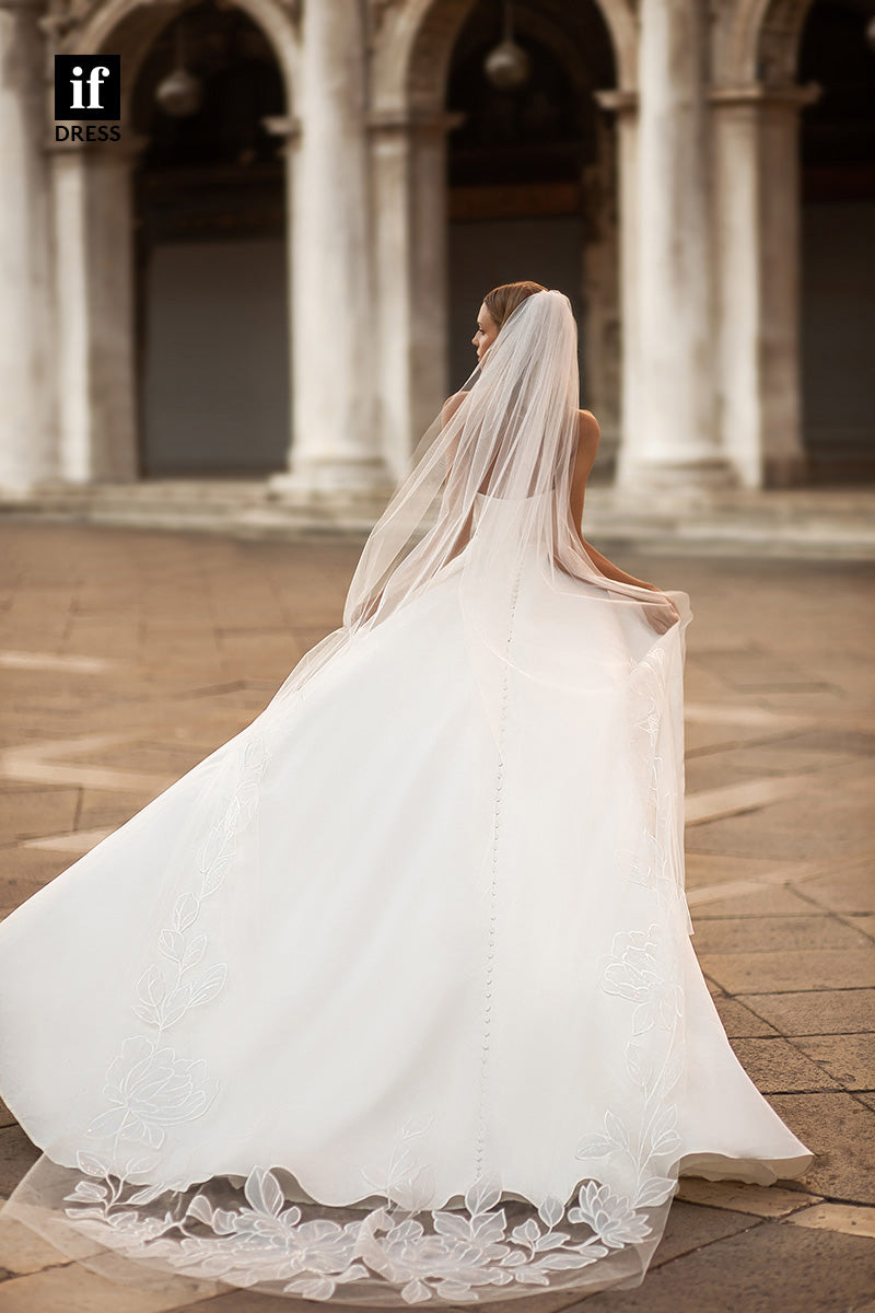 71021 - Distinctive A-Line Off-Shoulder Sweetheart Boho Wedding Dress