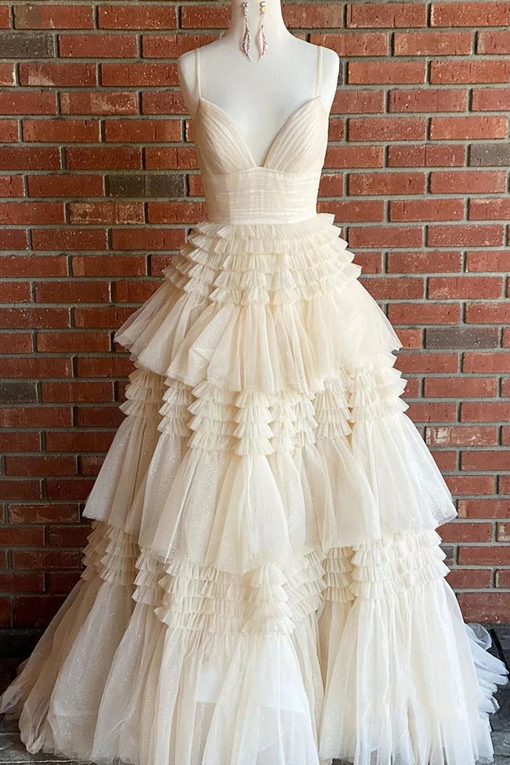 Sexy Daffodil A-Line Doric Sweetheart Long Prom Dress