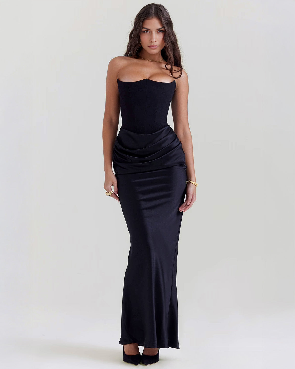 Bling Sheath Spaghetti Straps Silver Sequins Long Party Dress
