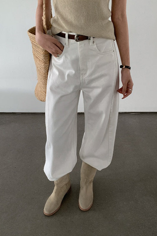 High Waist Casual Versatile Straight Denim Jeans