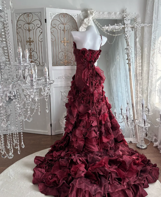 Ball Gown Burgundy Sweet 16 Dress Quinceanera Dresses - View 2 | FashionDia