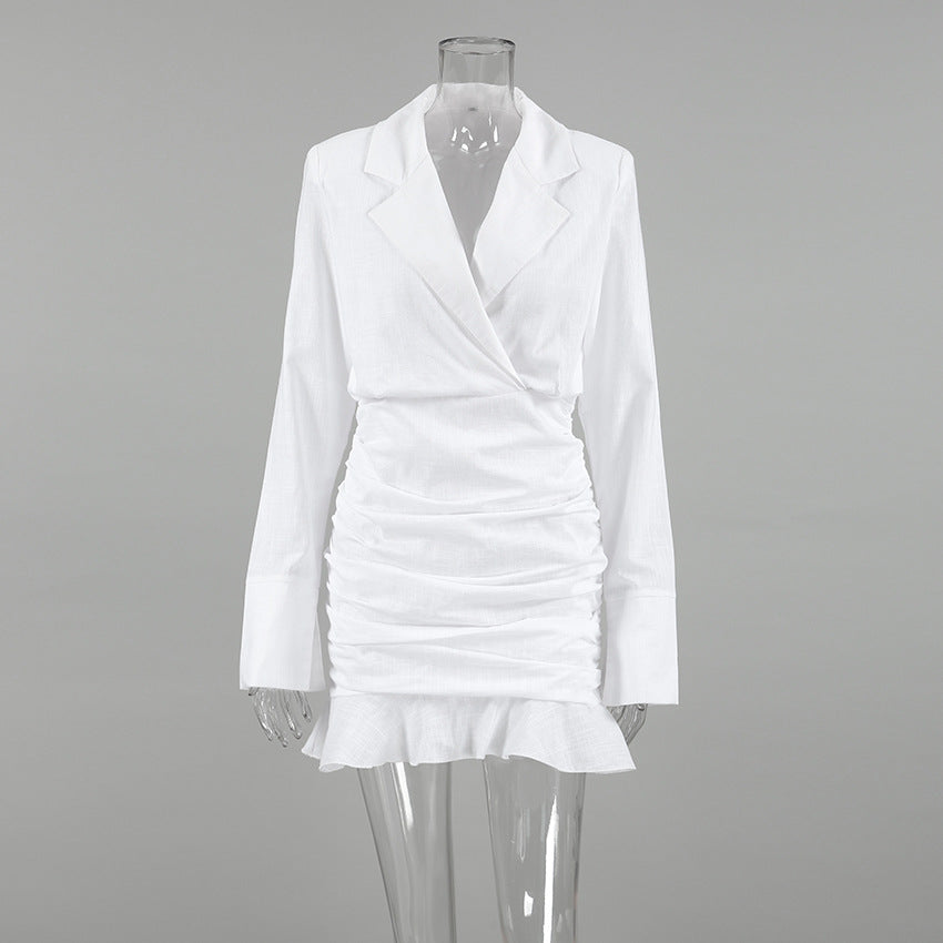 Greece Babe Mini Dress White
