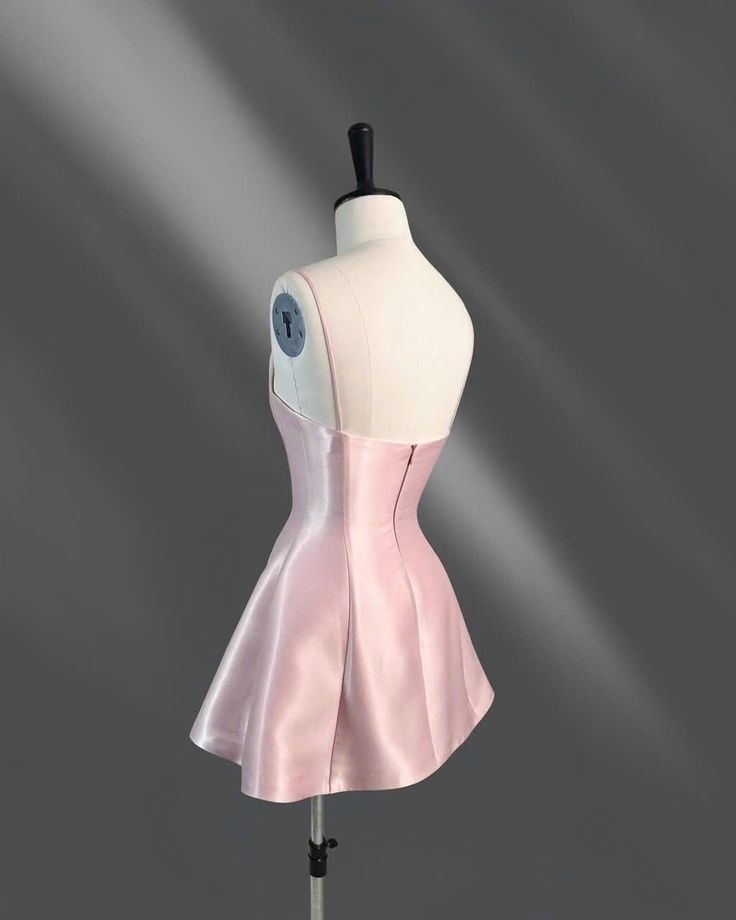 Simple Pink Mini Bridal Dress Elegant Homecoming Dress