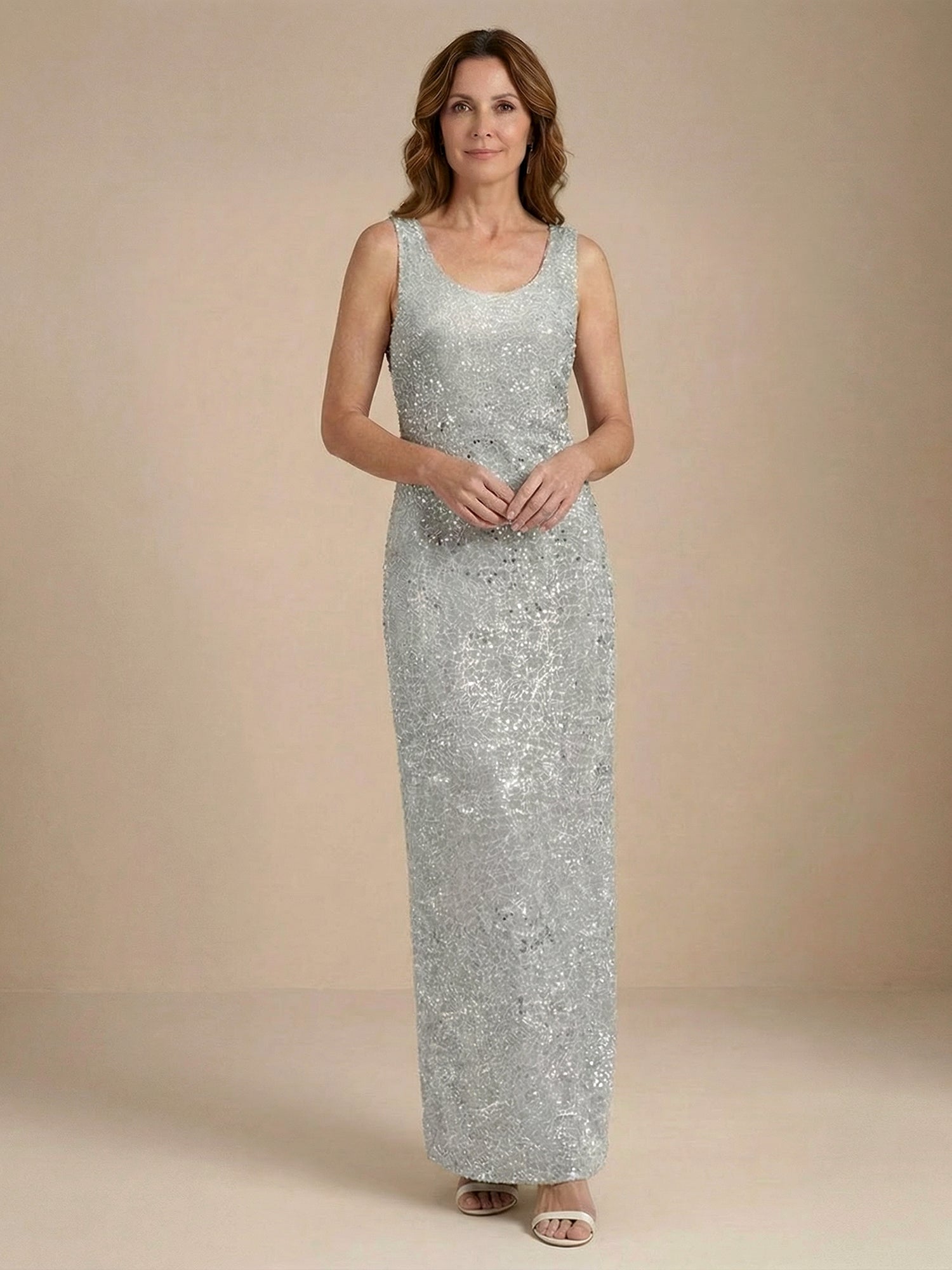 Chiffon Mother of the Bride Dresses with Sequins & Jacket