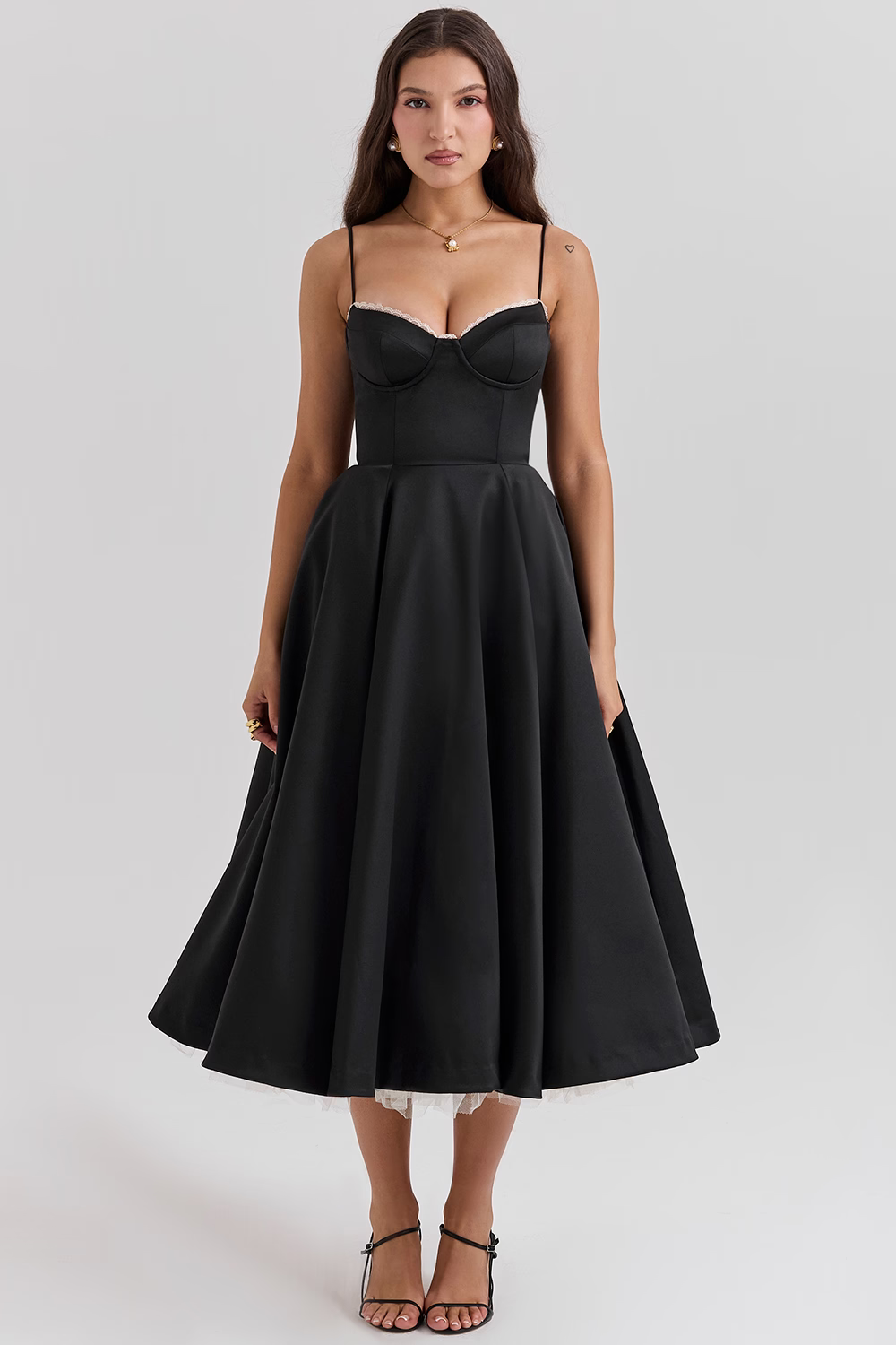 Beatriz Boutique Satin Dress for Parties Designer Edit