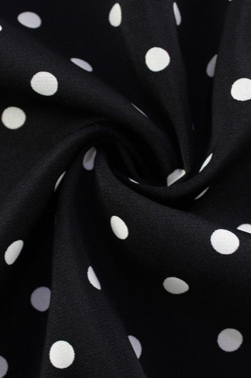 Polka Dot Print Strapless Backless Bodycon Maxi Dress - View 4 | VelvetHem