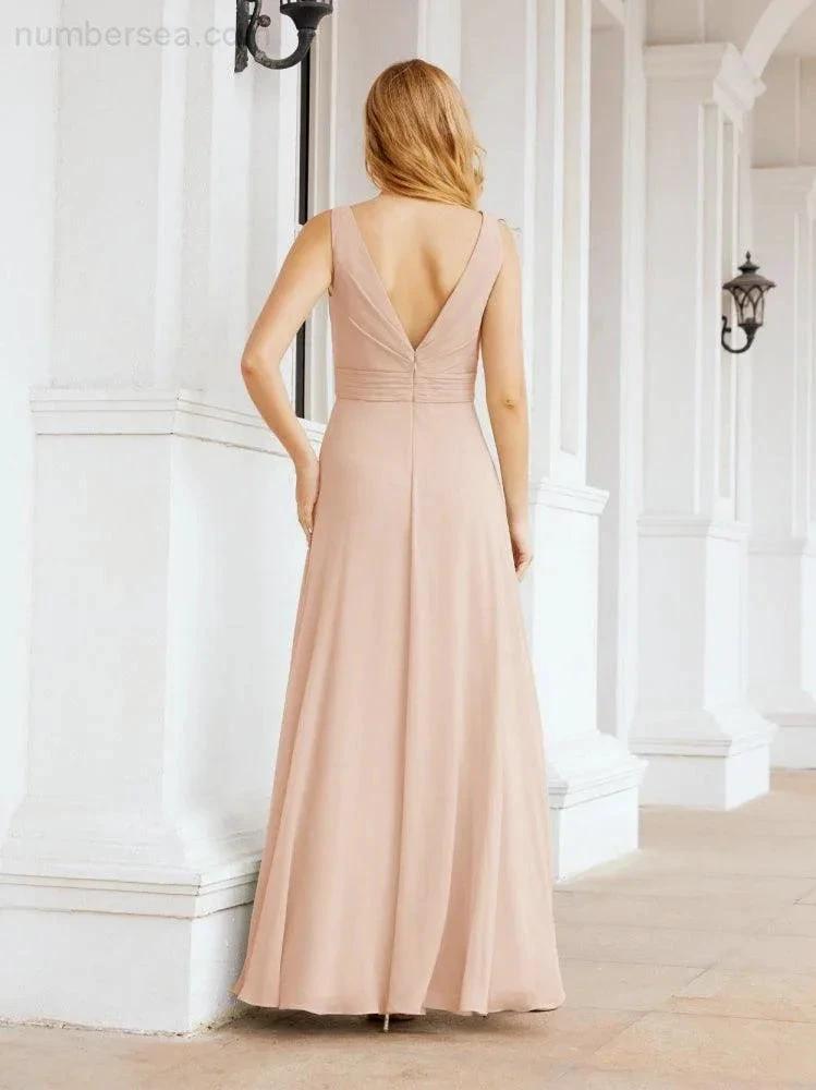 ZapDress Bridesmaid Dresses for Wedding Ruffles Long Formal Prom Gowns 28039 (ZD16999)