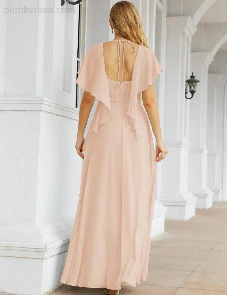 ZapDress Bridesmaid Dresses Backless Formal Prom Gowns for Evening Party Mother of The Bride Dress 28040 (ZD16998)