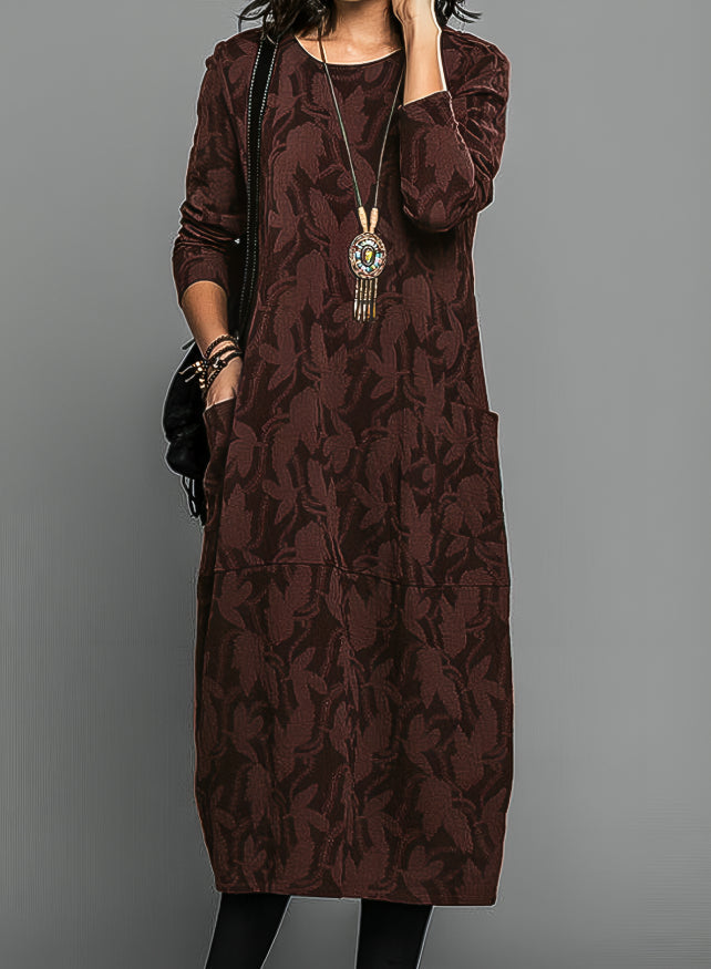 Begoña Chic Printed Dress Elevated Occasion Wear