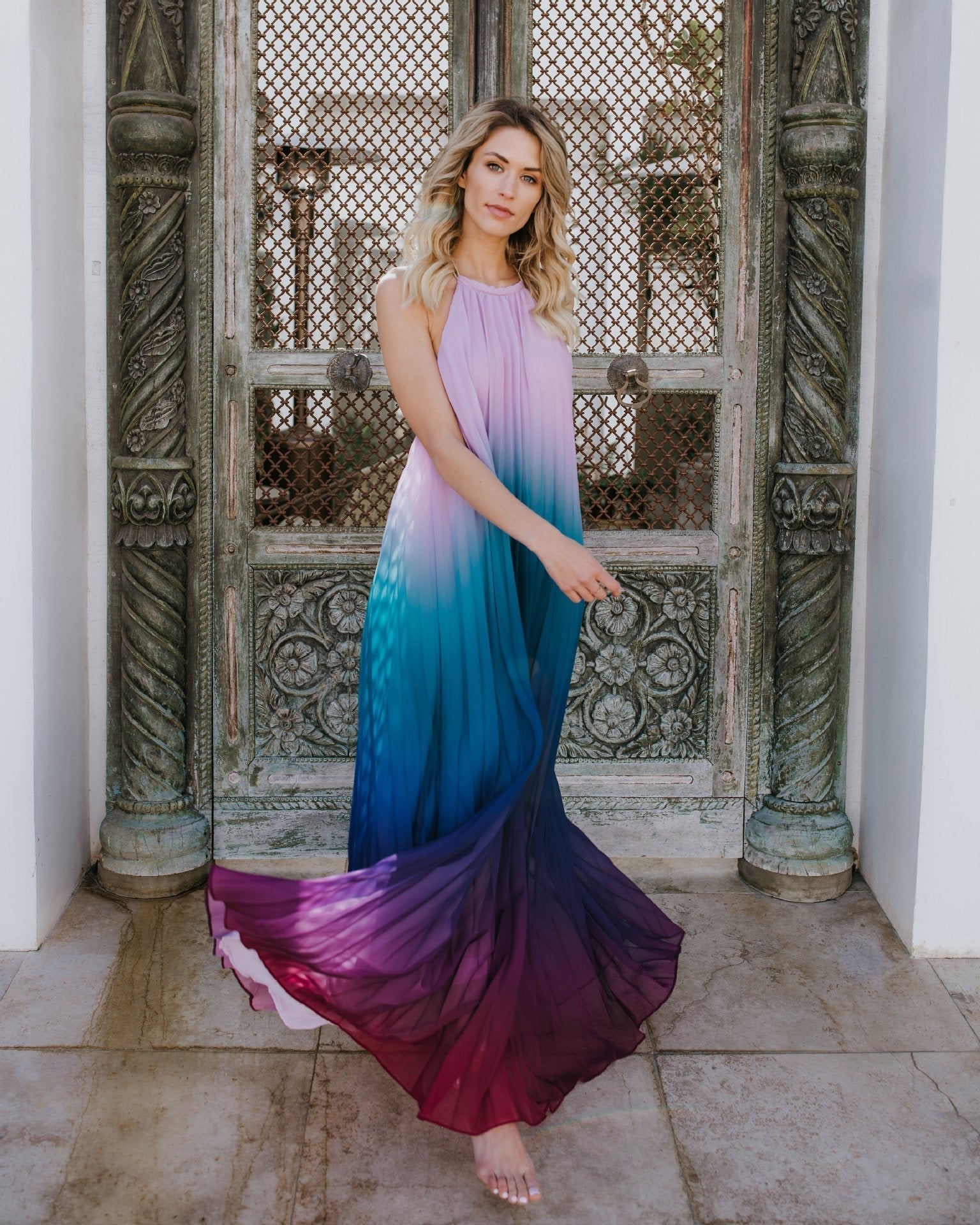 Tropic Of Discussion Cotton Tiered Maxi Dress FINAL