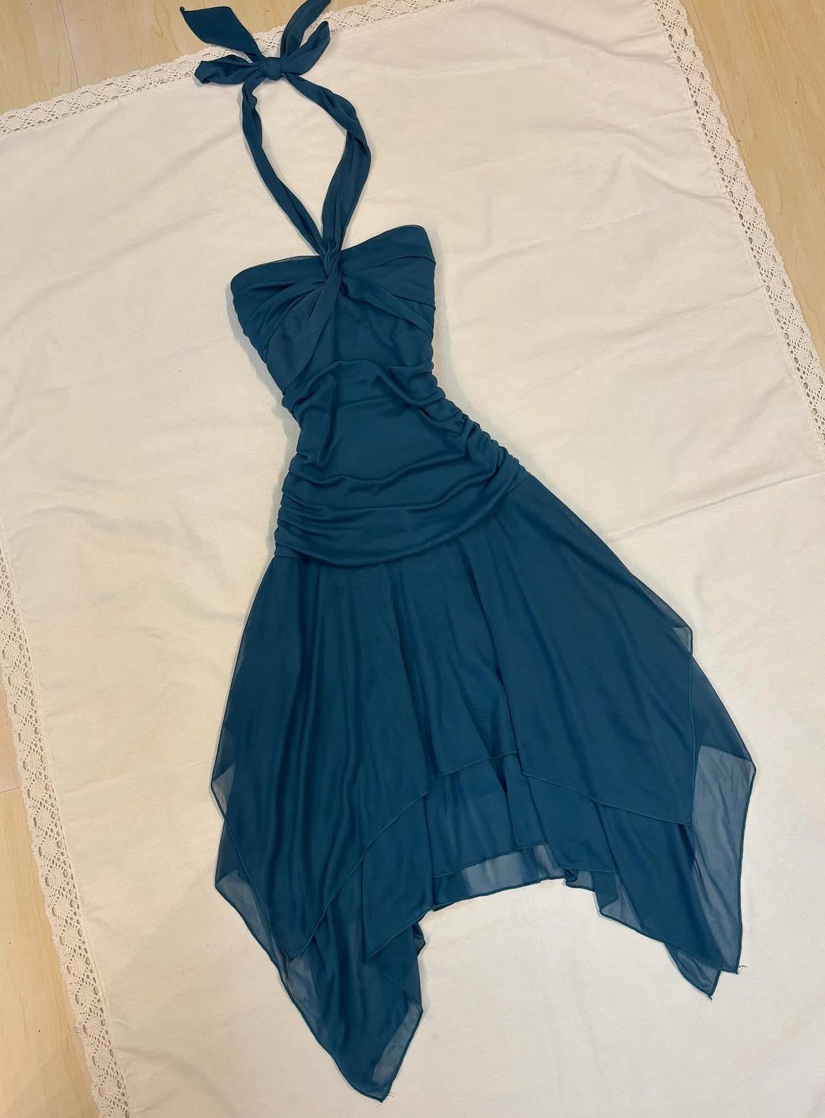Halter A-Line Short Homecoming Dress Vintage Party Dress